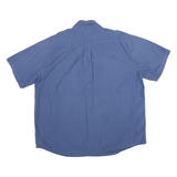 CARHARTT Mens Blue Cotton Blend Short Sleeve Shirt 2XL Workwear Casual