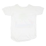 CO SPORT Womens White Cotton Day Dress Short Sleeve XL Beach Scene Print Casual