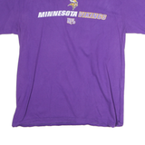 NFL Mens Purple Minnesota Vikings Graphic T-Shirt L Short Sleeve Crew Neck