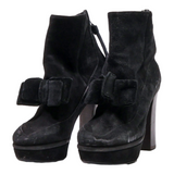 MARANI Platform Heels Black Suede Womens UK 3