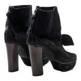 MARANI Platform Heels Black Suede Womens UK 3