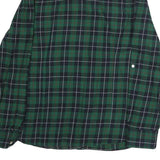 TOMMY HILFIGER Mens Green & Navy Check Shirt M Classic Button Shirt