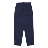 EDDIE BAUER Womens Slim Navy Blue Cotton Blend Slim Tapered Trousers W27 L30