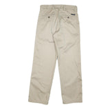 DOCKERS Mens Cotton Blend Beige Regular Straight Trousers W30 L29 Casual Smart