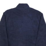 FILA Womens Navy Blue Classic Polyester Zip Up Fleece Jacket XL Casual Outerwear