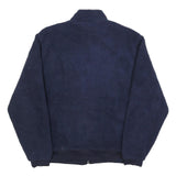 FILA Womens Navy Blue Classic Polyester Zip Up Fleece Jacket XL Casual Outerwear