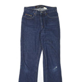 DKNY Womens Regular Fit Straight Leg Denim Dark Blue Jeans W26 L31 Classic Zip