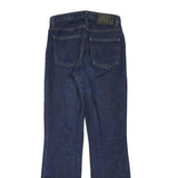 DKNY Womens Regular Fit Straight Leg Denim Dark Blue Jeans W26 L31 Classic Zip