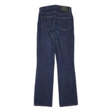 DKNY Womens Regular Fit Straight Leg Denim Dark Blue Jeans W26 L31 Classic Zip