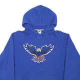 RUSSELL ATHLETIC Mens Blue Hoodie M Pullover Cotton Blend Eagle Graphic