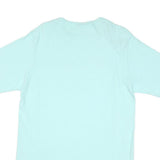 CHAMPION Mens Light Blue Graphic T-Shirt L Short Sleeve Crew Neck Cotton Blend