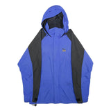 SALEWA Mens Blue & Black Outdoor Jacket M Polyamide Plain Zip Hooded