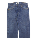 LEVI'S 501 Mens Blue Regular Straight Denim Stone Wash W31 L26 Classic Jeans