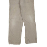 CARHARTT Mens Regular Fit Beige Denim Jeans W36 L34 Workwear Zip Closure Durable