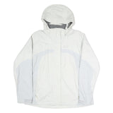JACK WOLFSKIN Womens White & Light Grey Outdoor Jacket XL Polyester Blend Zip