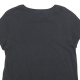 LEVI'S Womens Black Graphic T-Shirt L Short Sleeve Crew Neck Cotton Blend