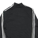 ADIDAS Womens Black & White Sports Track Jacket M Polyester Blend Zip