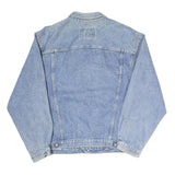 CALVIN KLEIN Mens Blue Denim Jacket Button L Cotton Blend Classic Style