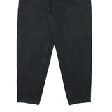 TEDDYS Mens Relaxed Black Cotton Blend Denim Jeans W33 L29 Casual Zip Closure