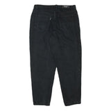 TEDDYS Mens Relaxed Black Cotton Blend Denim Jeans W33 L29 Casual Zip Closure