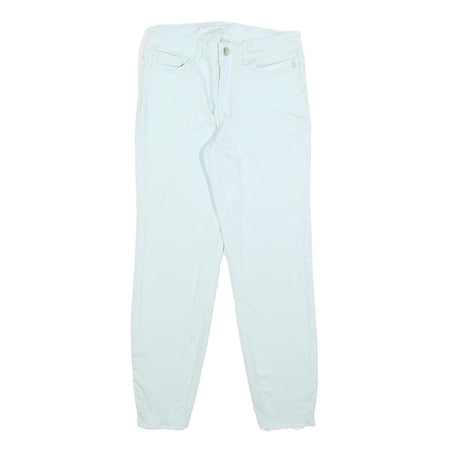 JUICY COUTURE Womens Cotton Blend White Slim Skinny Trousers W26 L26 Casual
