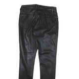 TED BAKER Womens Black Cotton Blend Slim Skinny Trousers W26 L25 Zip Closure