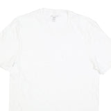 NAUTICA Mens White V-Neck Cotton Blend T-Shirt M Short Sleeve Casual Summer