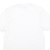 NAUTICA Mens White V-Neck Cotton Blend T-Shirt M Short Sleeve Casual Summer