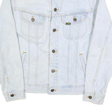 LEE Mens Blue Light Wash Hard Rock Cafe Denim Jacket S Cotton Button