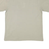 LE COQ SPORTIF Mens Beige Cotton Blend Short Sleeve Polo Shirt S Classic Casual