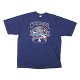 PANCHO Mens Blue Cozumel Mexico Graphic T-Shirt XL Short Sleeve Crew Neck