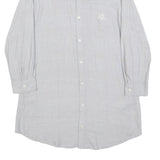 LAUREN RALPH LAUREN Womens Grey Check Day Woven Shirt Dress Cotton Blend S
