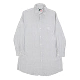 LAUREN RALPH LAUREN Womens Grey Check Day Woven Shirt Dress Cotton Blend S