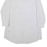 LAUREN RALPH LAUREN Womens Grey Check Day Woven Shirt Dress Cotton Blend S