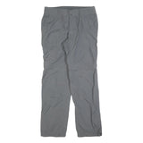 COLUMBIA Womens Regular Grey Zip Polyester Trousers W30 L30 Outdoor Hiking