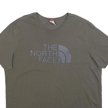 THE NORTH FACE Mens Grey Modern T-Shirt XL Short Sleeve Crew Neck Logo Cotton