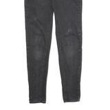 LEVI'S 710 Super Skinny Womens Jeans Black Slim Skinny Denim Raw W26 L30