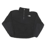 THE NORTH FACE Womens Black Outdoor Pullover Plain Crew Neck Basic Knit L Fleece