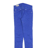 POLO RALPH LAUREN Womens Jeans Blue Slim Skinny Denim Woven W26 L32 Stylish Zip