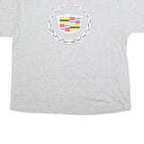STEVE & BARRYS Mens Grey Cadillac Graphic T-Shirt XL Crew Neck Short Sleeve