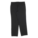 CHARLES VOGELE Womens Wool Blend Black Regular Fit Straight Trousers W34 L30