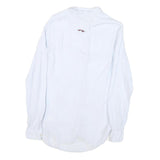 TOMMY HILFIGER Mens White Cotton Blend Shirt XS Classic Button-Down Collar