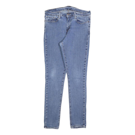 LEVI'S Womens Slim Blue Denim Light Jeans W31 L30 Zip Cotton Blend