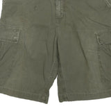 CARHARTT Mens Cargo Shorts Green L W36 Cotton Blend Durable Workwear