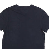 TOMMY HILFIGER Mens Navy Blue T-Shirt M Short Sleeve Crew Neck Pocket Logo