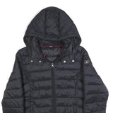 NAPAPIJRI Womens Black Lightweight Puffer Jacket M Polyester Blend Hooded Zip