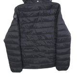 NAPAPIJRI Womens Black Lightweight Puffer Jacket M Polyester Blend Hooded Zip