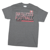 NFL Mens Grey San Francisco Football Graphic T-Shirt M Short Sleeve Crew Neck