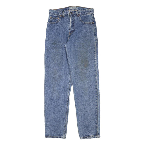 LEVI'S Mens Regular Fit Blue Denim Jeans W28 L30 Classic Zip Cotton Blend