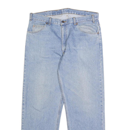 LEVI'S Mens Blue Relaxed Straight Denim Medium W36 L30 Classic Cotton Zip Jeans